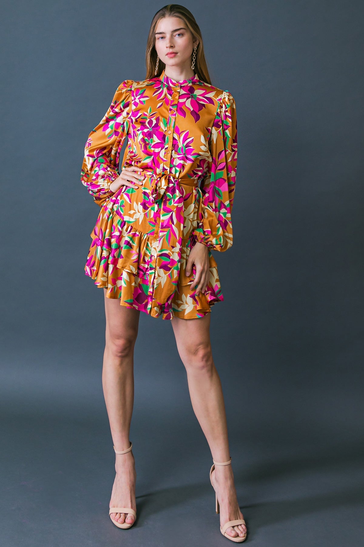 JUST BELIEVE IN ME WOVEN MINI DRESS Flying Tomato